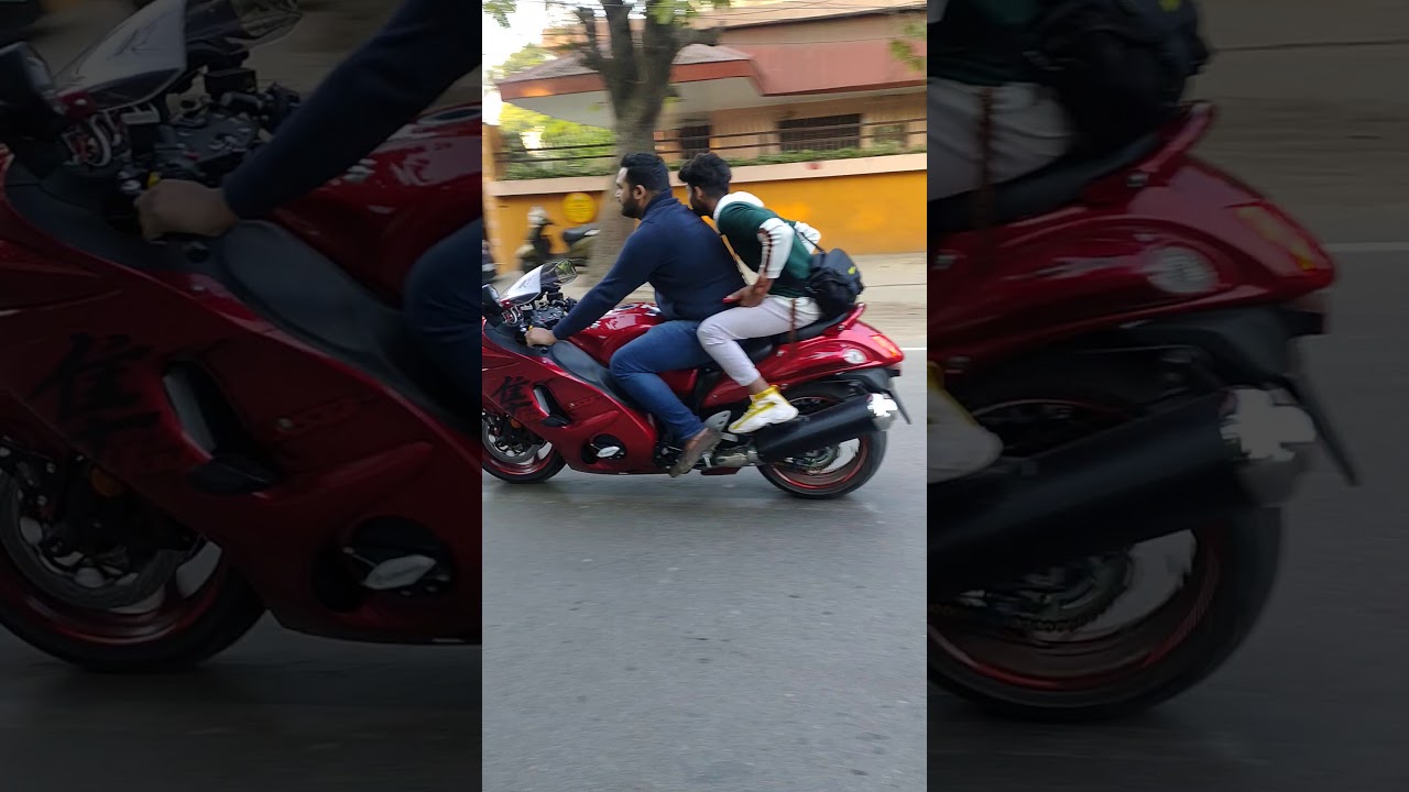 Spotted! first Suzuki Hayabusa 2020 Candy daring red with stock exhaust ❤️