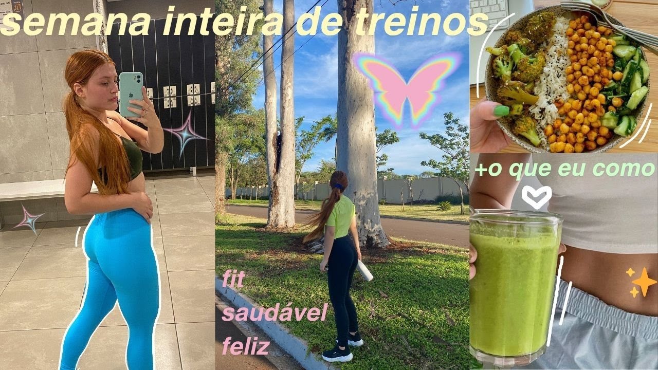 Semana inteira de treinos + o que eu como (para me manter fit, saudável & feliz)