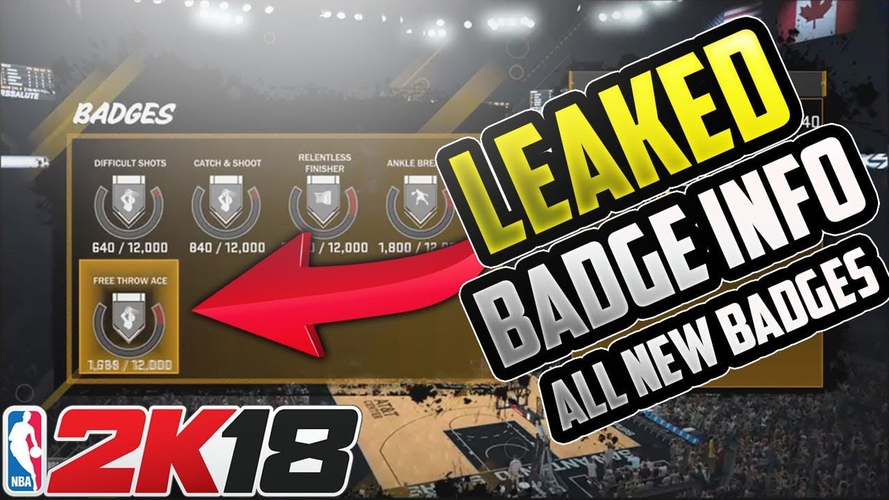 NBA 2K18 ALL NEW LEAKED BADGES!!! ALL BADGES FOR SHARPSHOOTING SLASHER *MUST SEE*