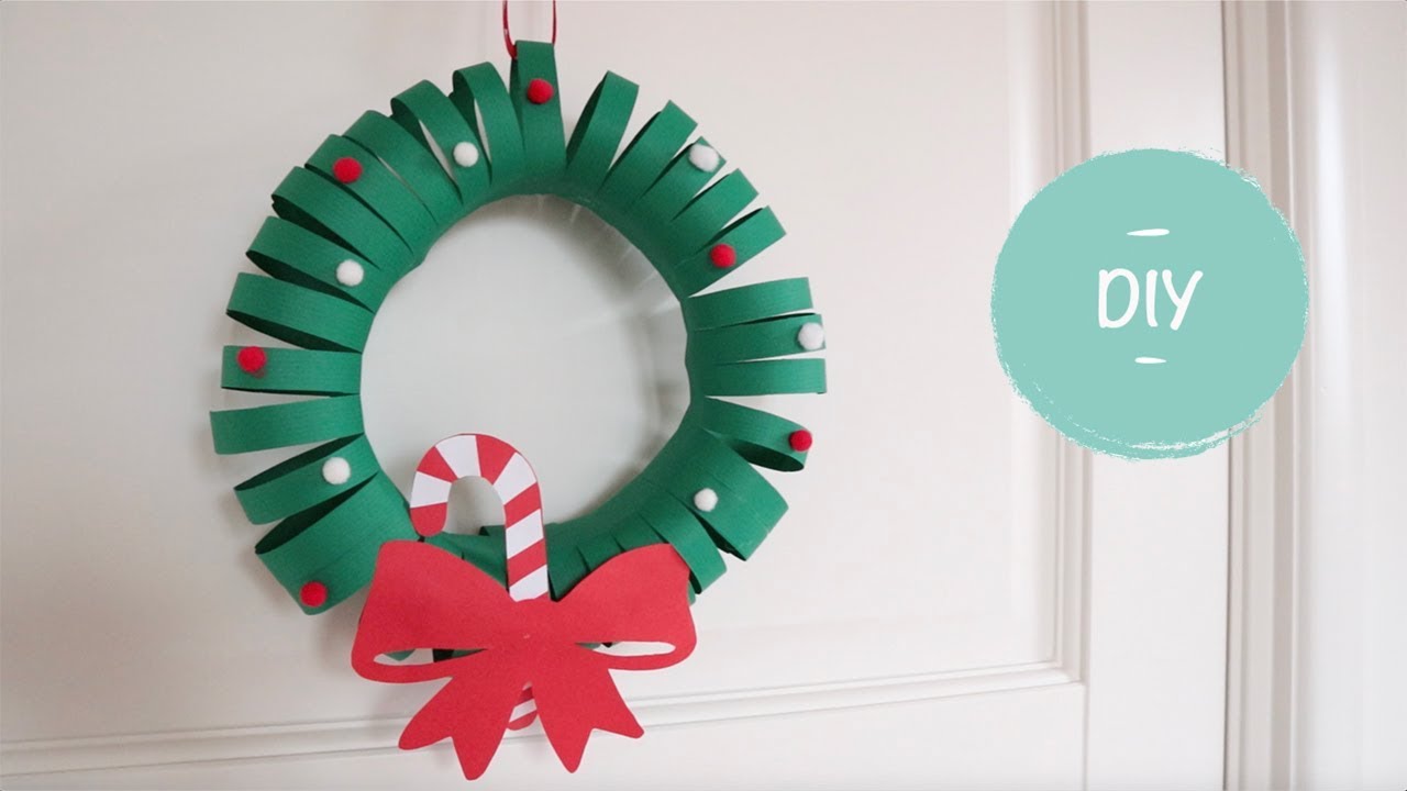Kerstkrans maken van papier