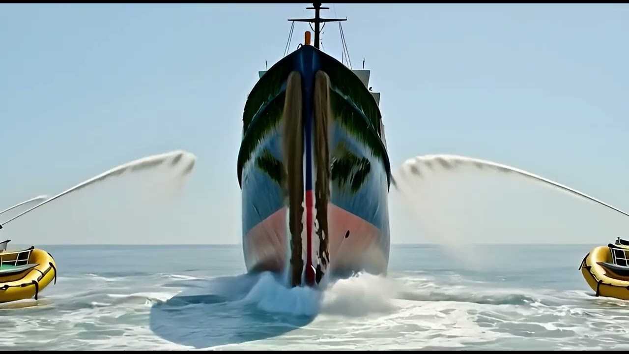 From the Depths to the Deep Blue: The Ultimate Ship Salvage and Restoration. #viral  #fyp  #aivideo