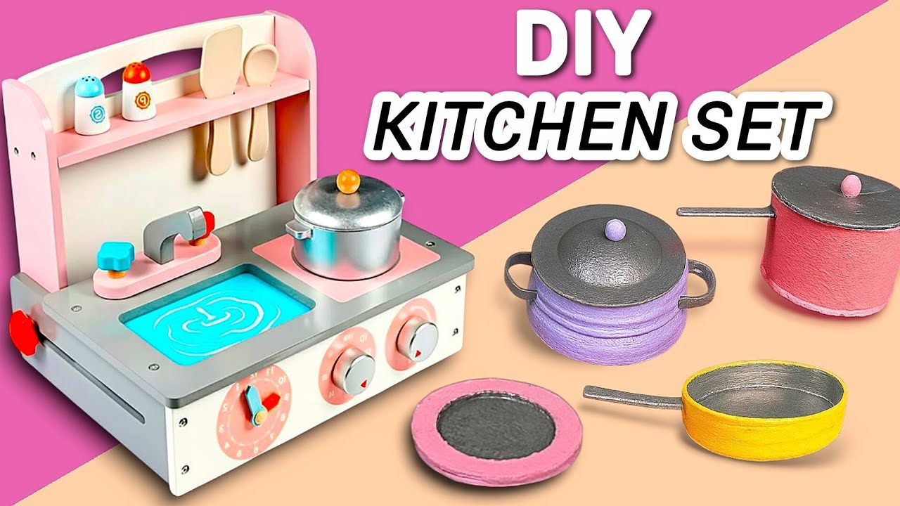DIY Cutest Kitchen Set !  (11 DIYs💡) 
