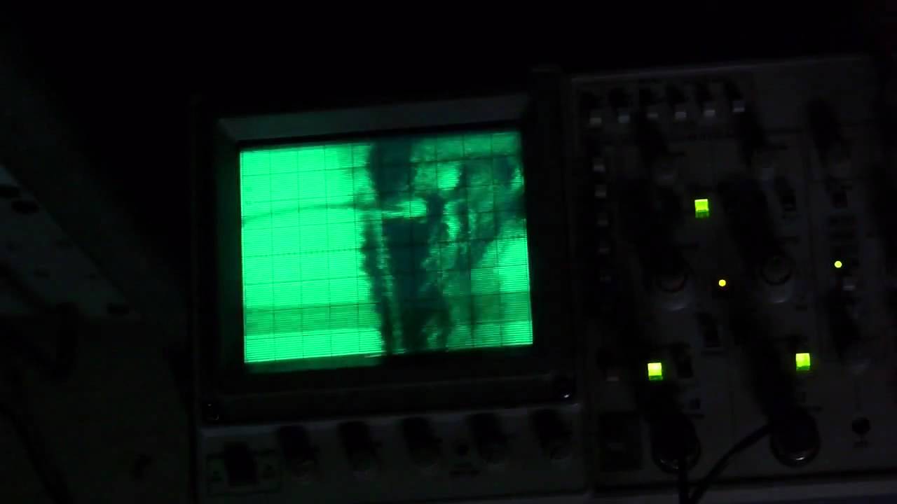 Tektronix 2246 used with a DIY Scanning Electron Microscope - bybkraz333
