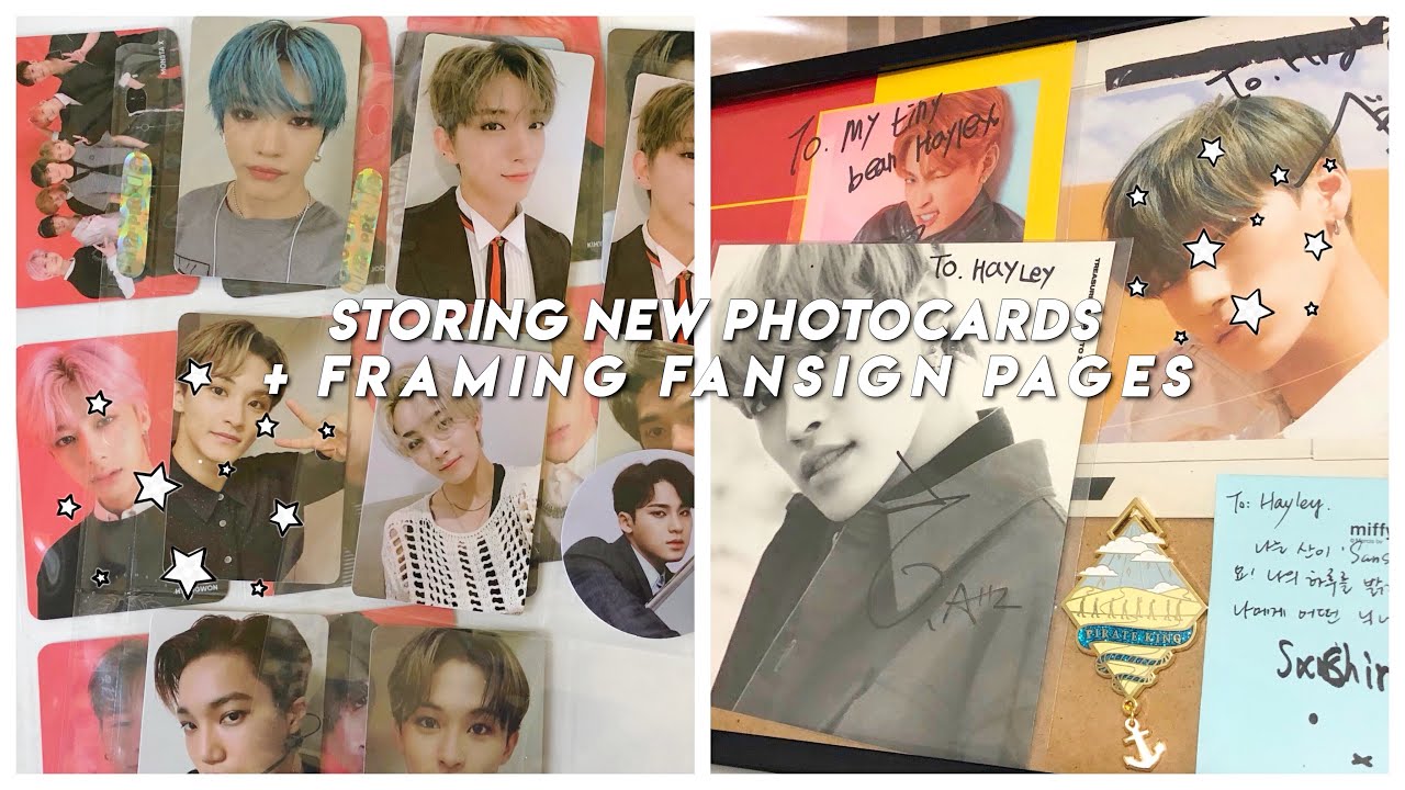 Storing New Photocards & Framing My Signed Pages ♡