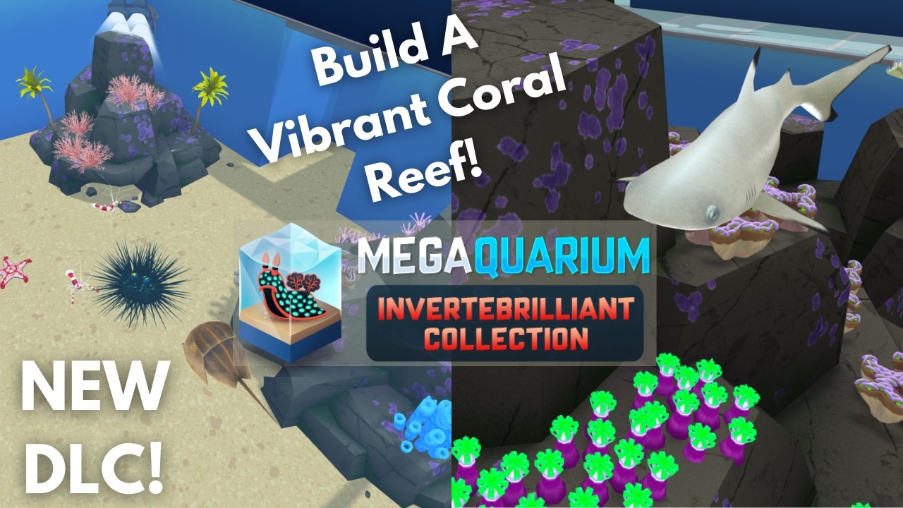 NEW MEGAQUARIUM DLC! Megaquarium Invertebrilliant Collection Showcase!