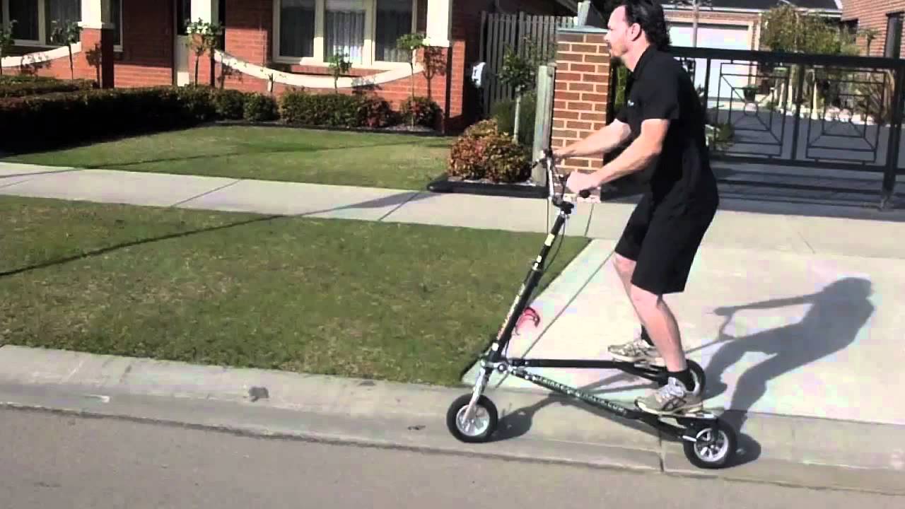 Cruising on a Trikke T8 Air