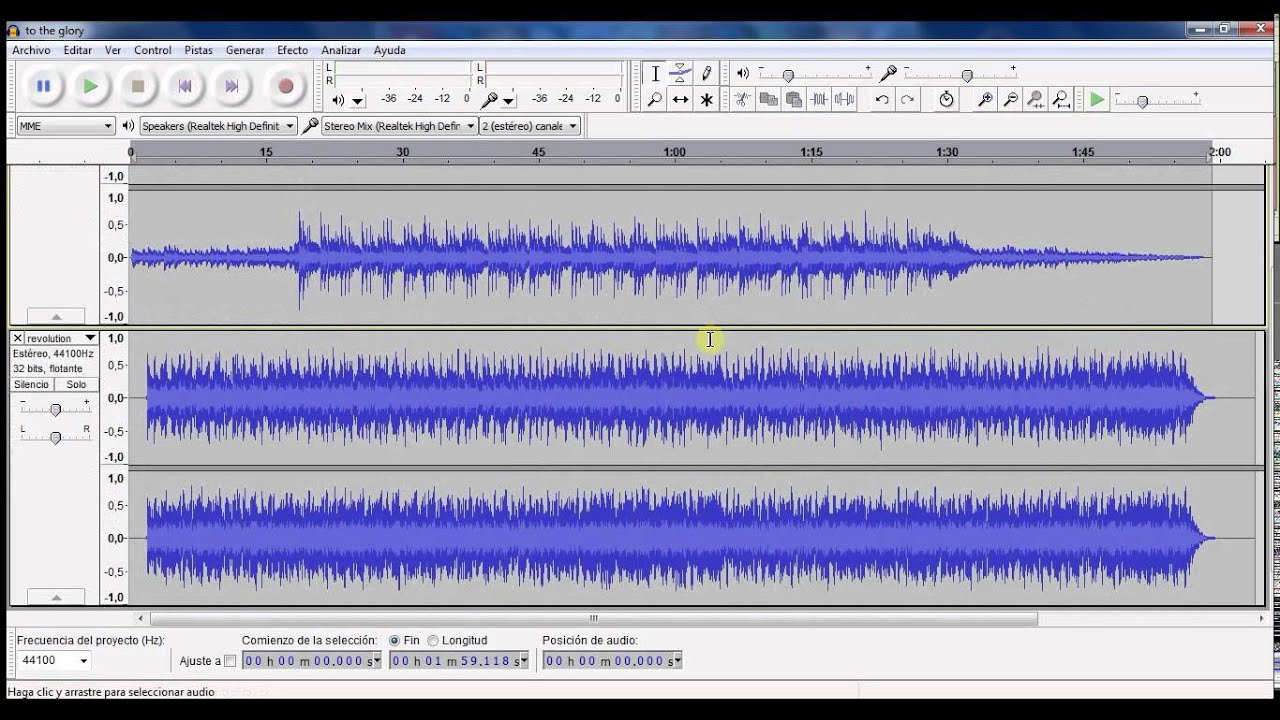 [Audacity] Efecto Normalizacion y Amplificar Volumen