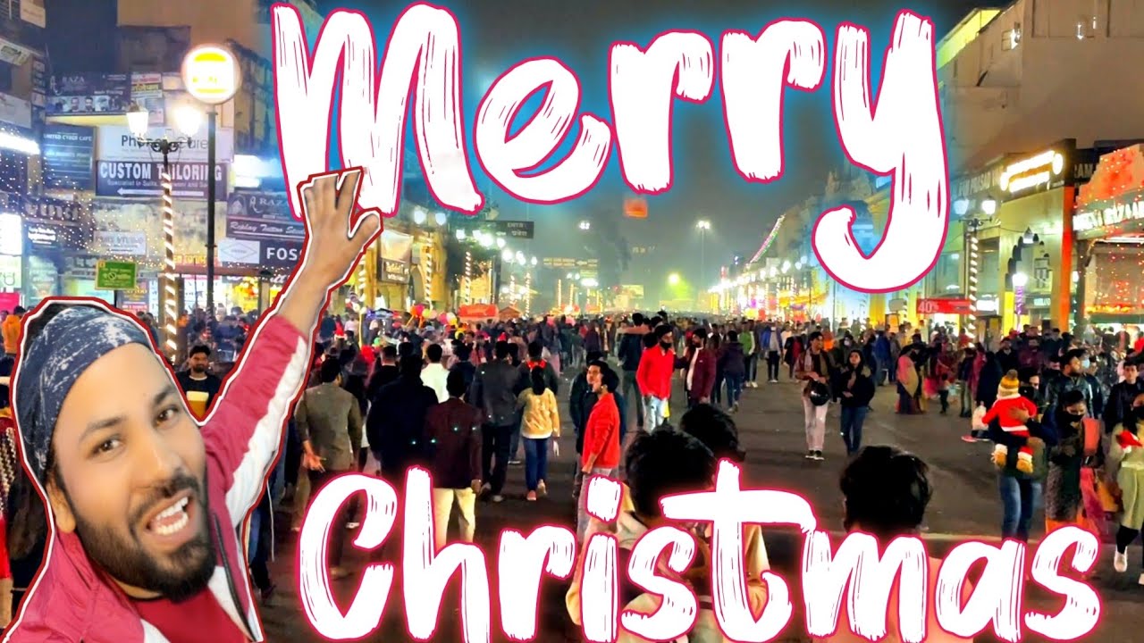 Merry Christmas Vlog || Lucknow Christmas Celebration 2021 || Hazratganj  Lucknow vlog