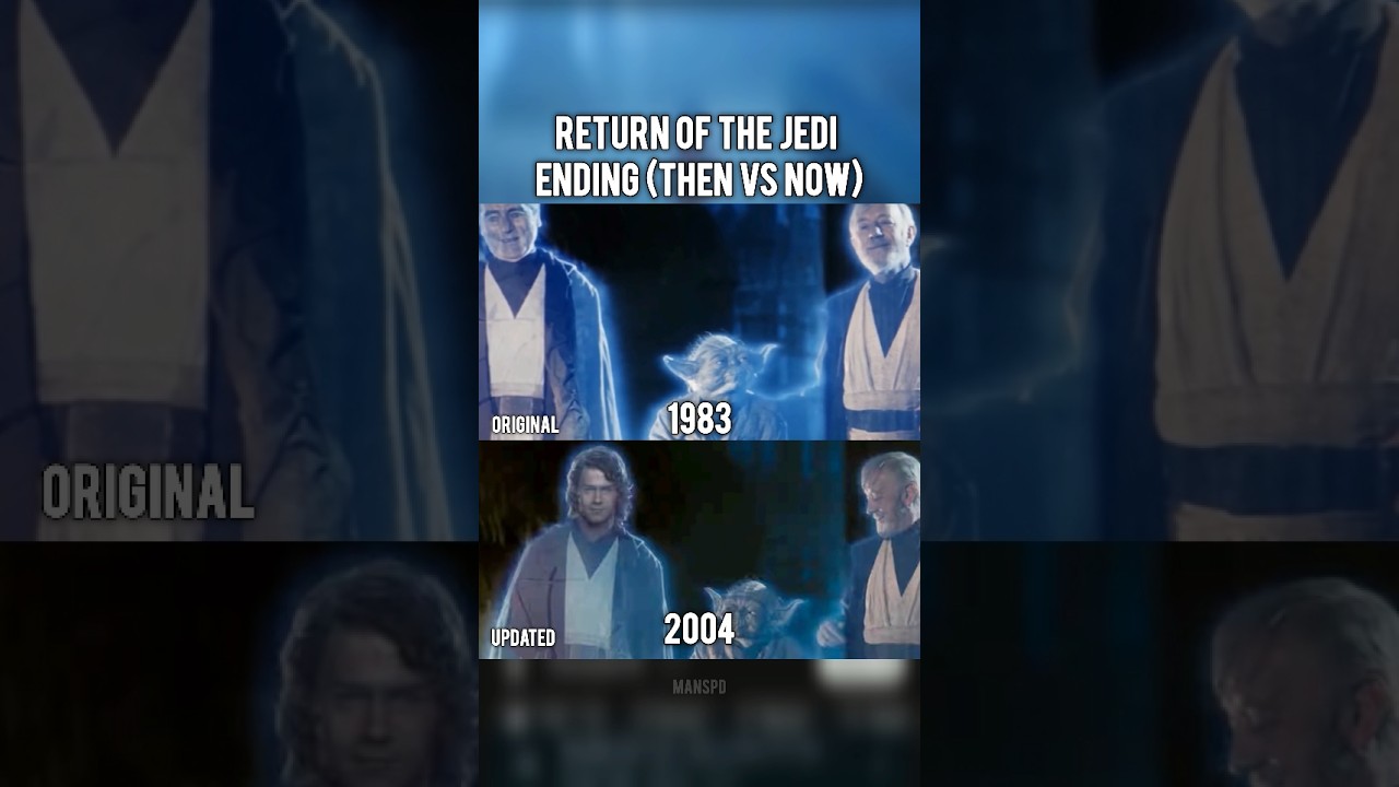 Star Wars Return of the Jedi (Then vs Now) 1983 Original version - 2004 Updated version #shorts