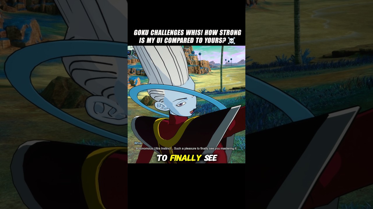 Гоку бросает вызов Вису! Насколько силён мой UI по сравнению с твоим? 🤯 #crashout #whis #sparking...