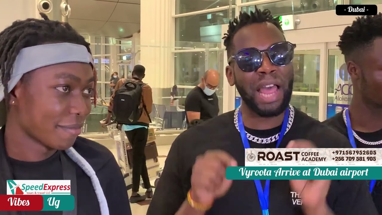 Vyroota arrive at Dubai international airport ahead his show at legends bar