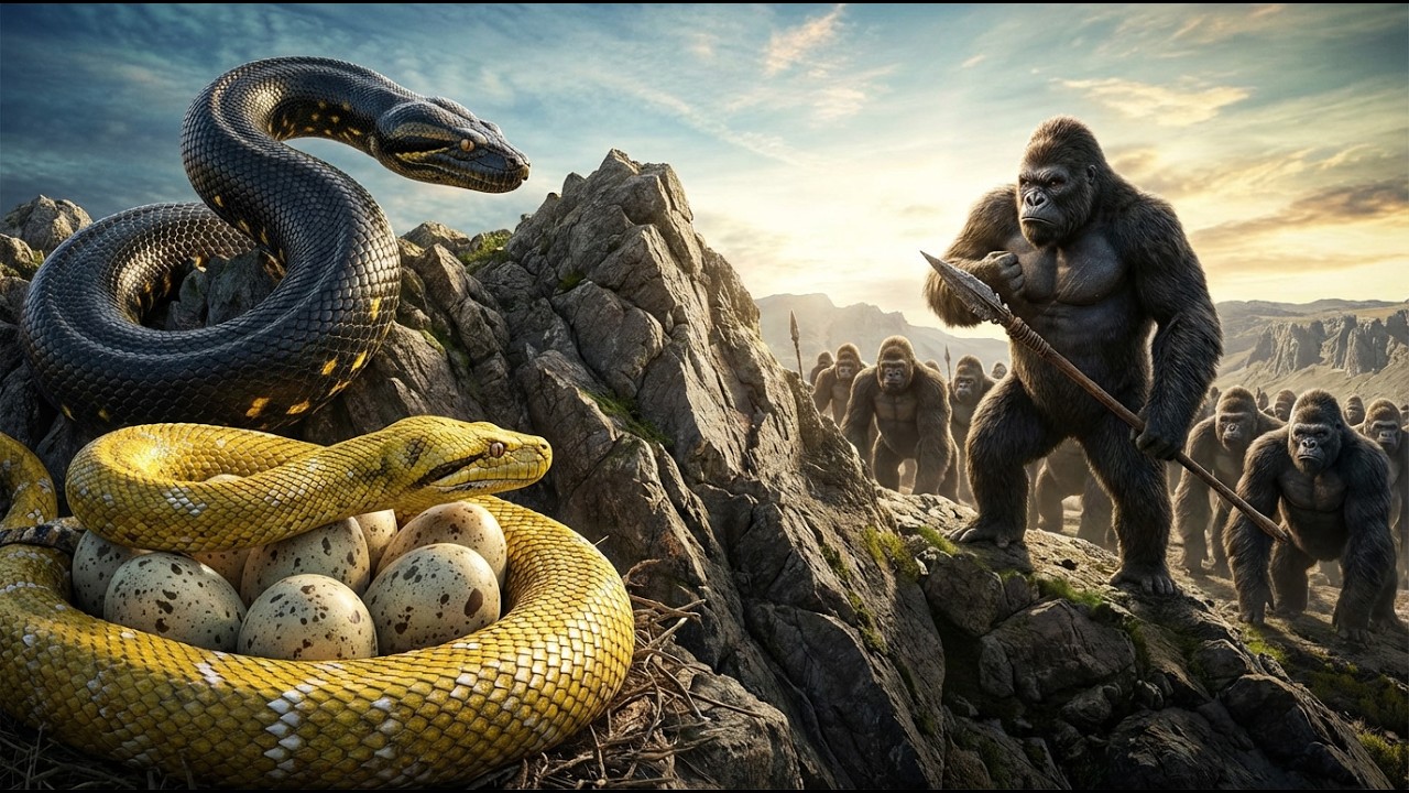 Prehistoric Humans Vs Titananaboa | Epic prehistoric battle ever seen yet