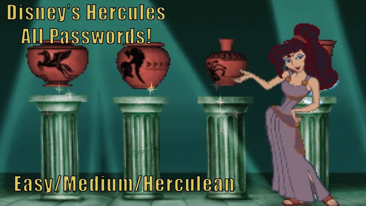 Disney's Hercules All Levels Passwords! (Easy/Medium/Herculean)