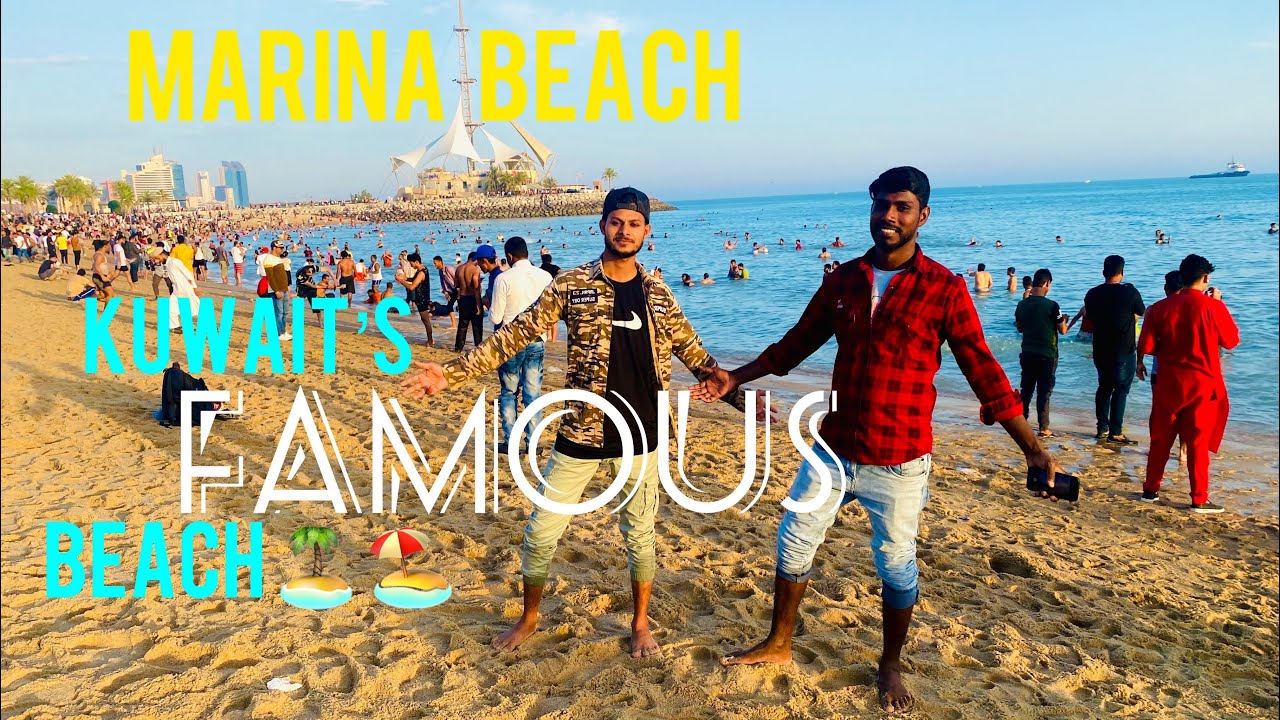KUWAIT MARINA BEACH ||  Famous beach of Kuwait ||  SALMIYA BEACH