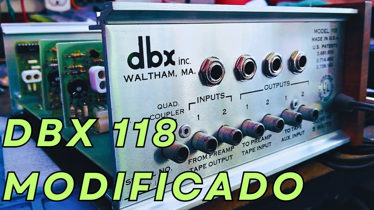 Procesador DBX 118 Modificado 🔧 Instalé nuevos conectores TRS a un clásico compresor de audio dbx👍