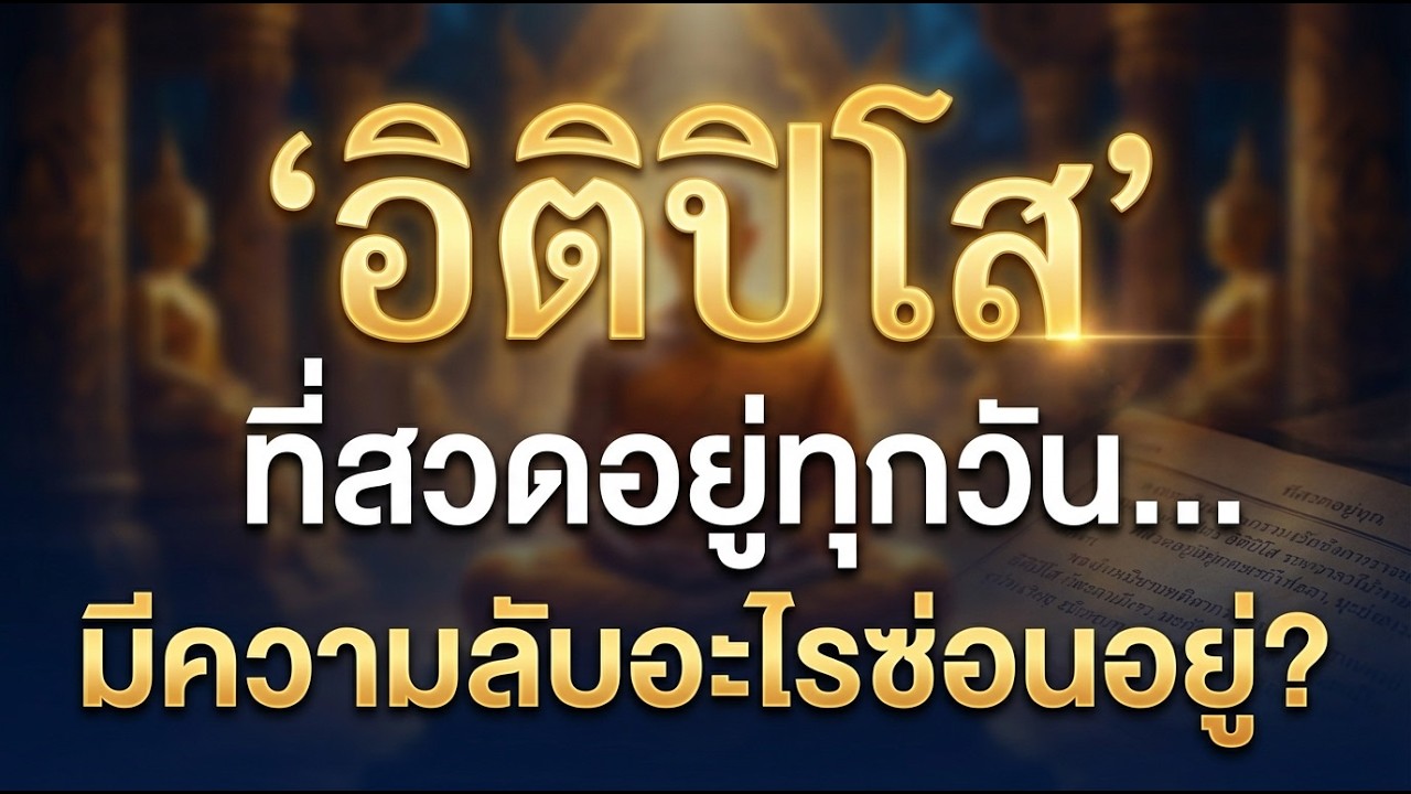 ถอดรหัส 'อิติปิโส' ฉบับเต็ม : ที่คน 90% ไม่เคยรู้ (ฟังจบ สวดมนต์ขลังขึ้นทันที)