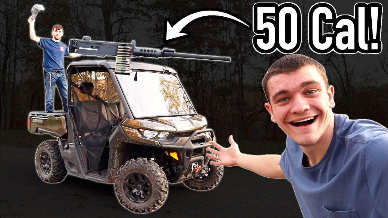 I MOUNTED A 50 CAL ON MY DEFENDER!