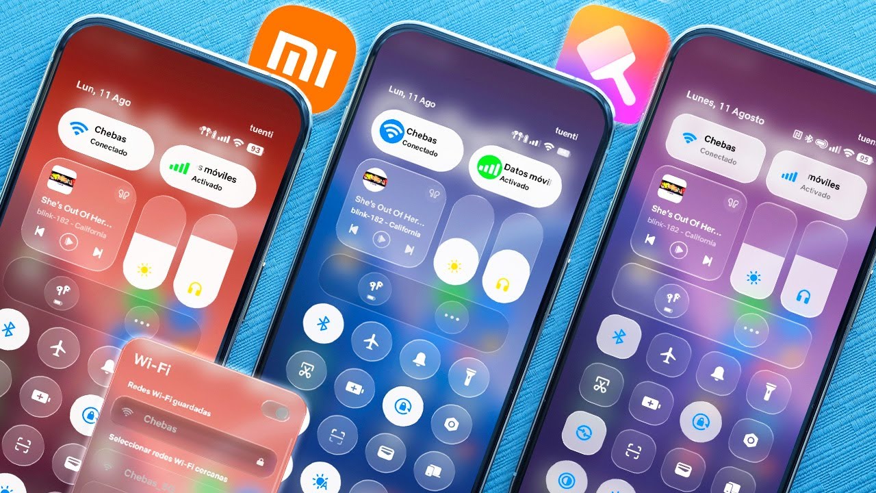 Finalmente! Instala YA el Centro de Control de iOS 26 para cualquier XIAOMI (con Efectos de Vidrio)