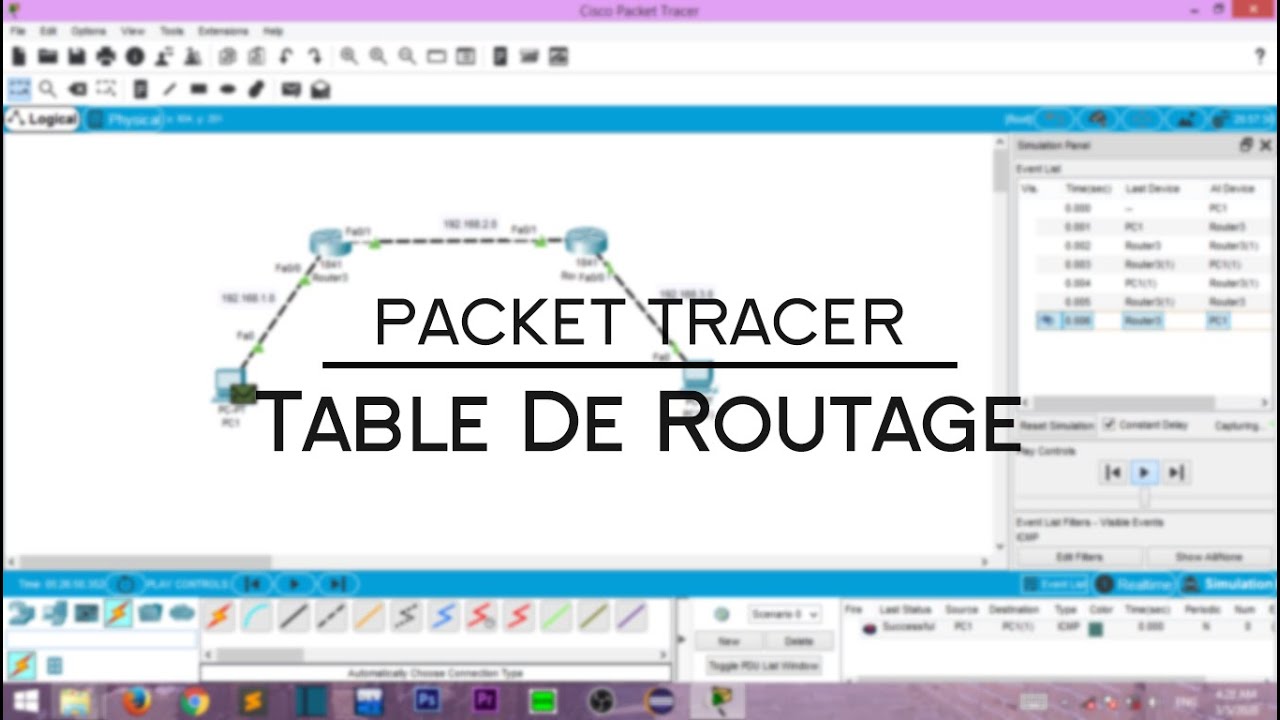 Packet Tracer: Les Routeurs / Table de Routage  - الدارجة المغربية