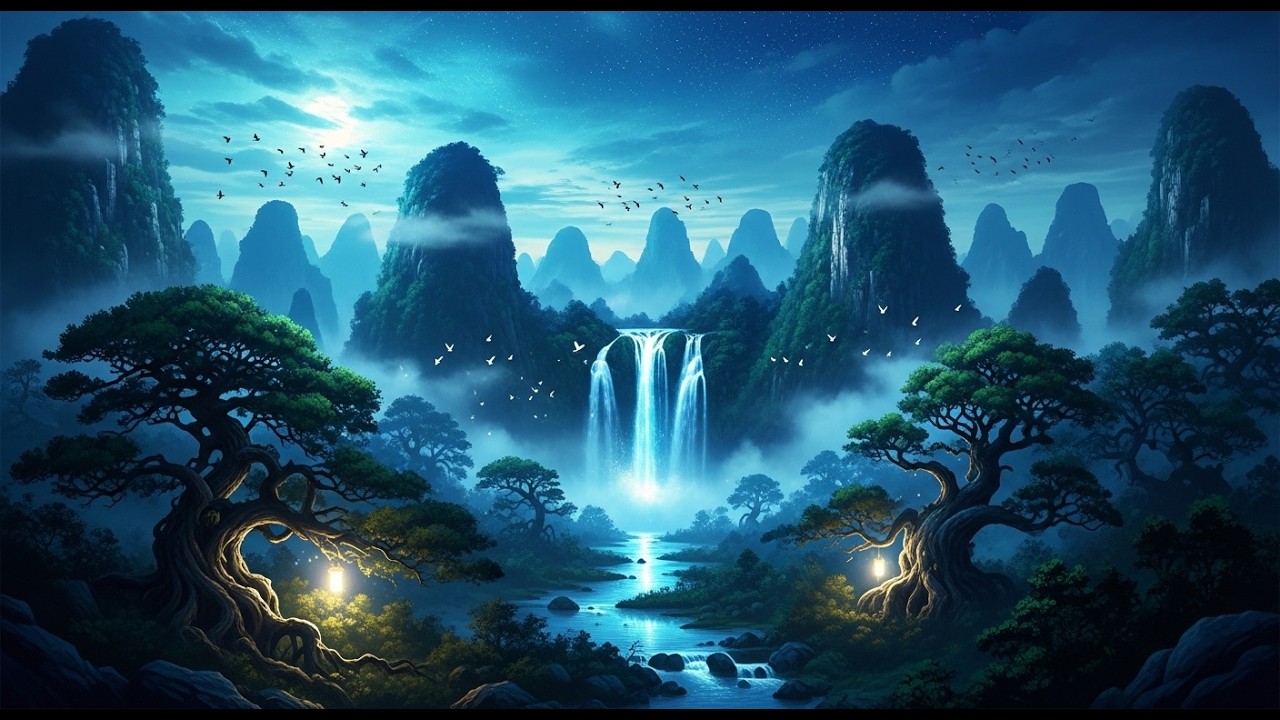 Relaxing Bamboo Flute & Guzheng Music, 🌙Deep Sleep Chinese Music