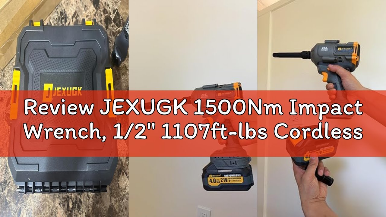 Review JEXUGK 1500Nm Impact Wrench, 1/2