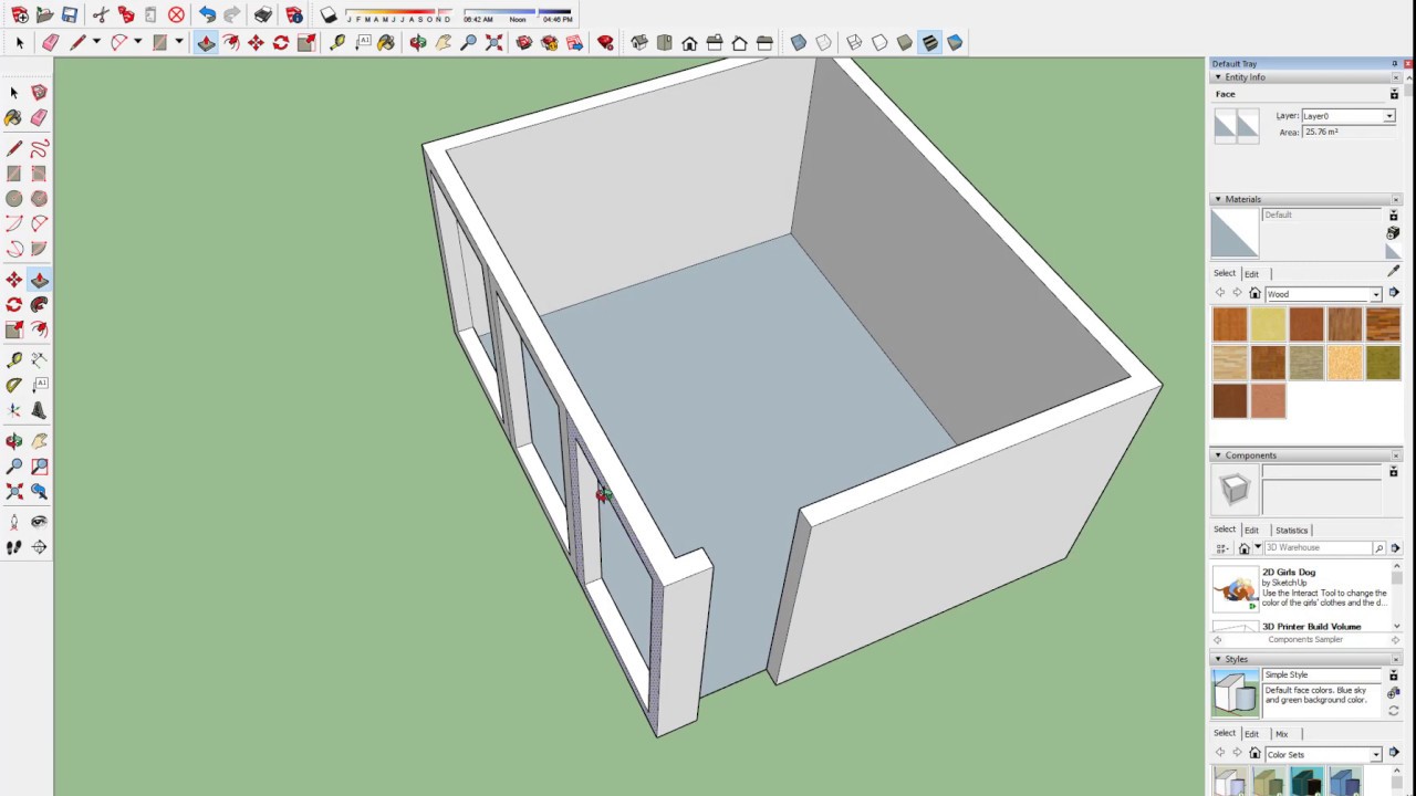 شرح امر الاوفسيت فى الاسكتش اب offset for sketchup