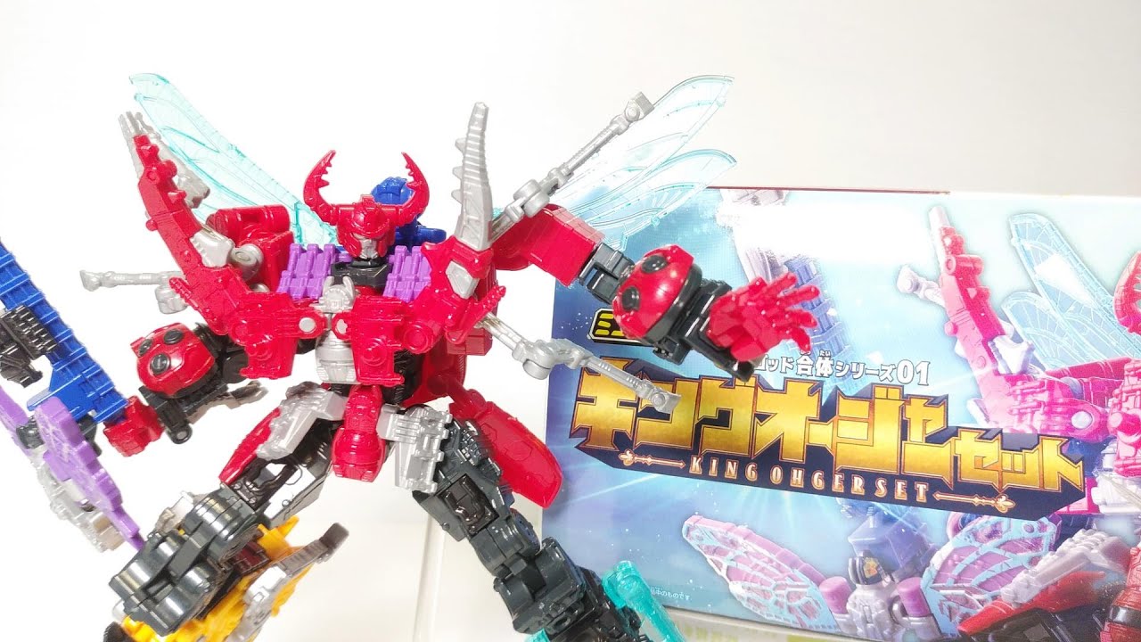 王様戦隊キングオージャー　ミニプラシュゴッド合体シリーズ01キングオージャーセット