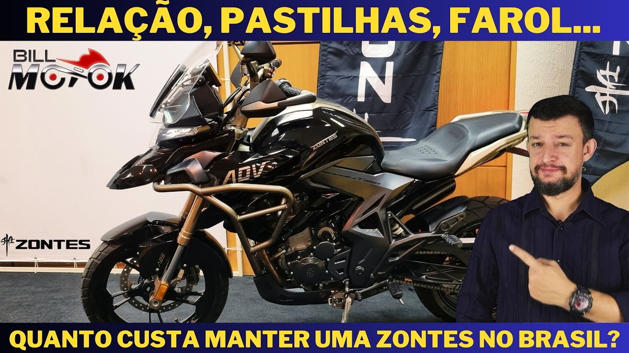 Quanto custa manter uma ZONTES no Brasil? Veja lista de preços e peças, relação, pastilhas e muito +