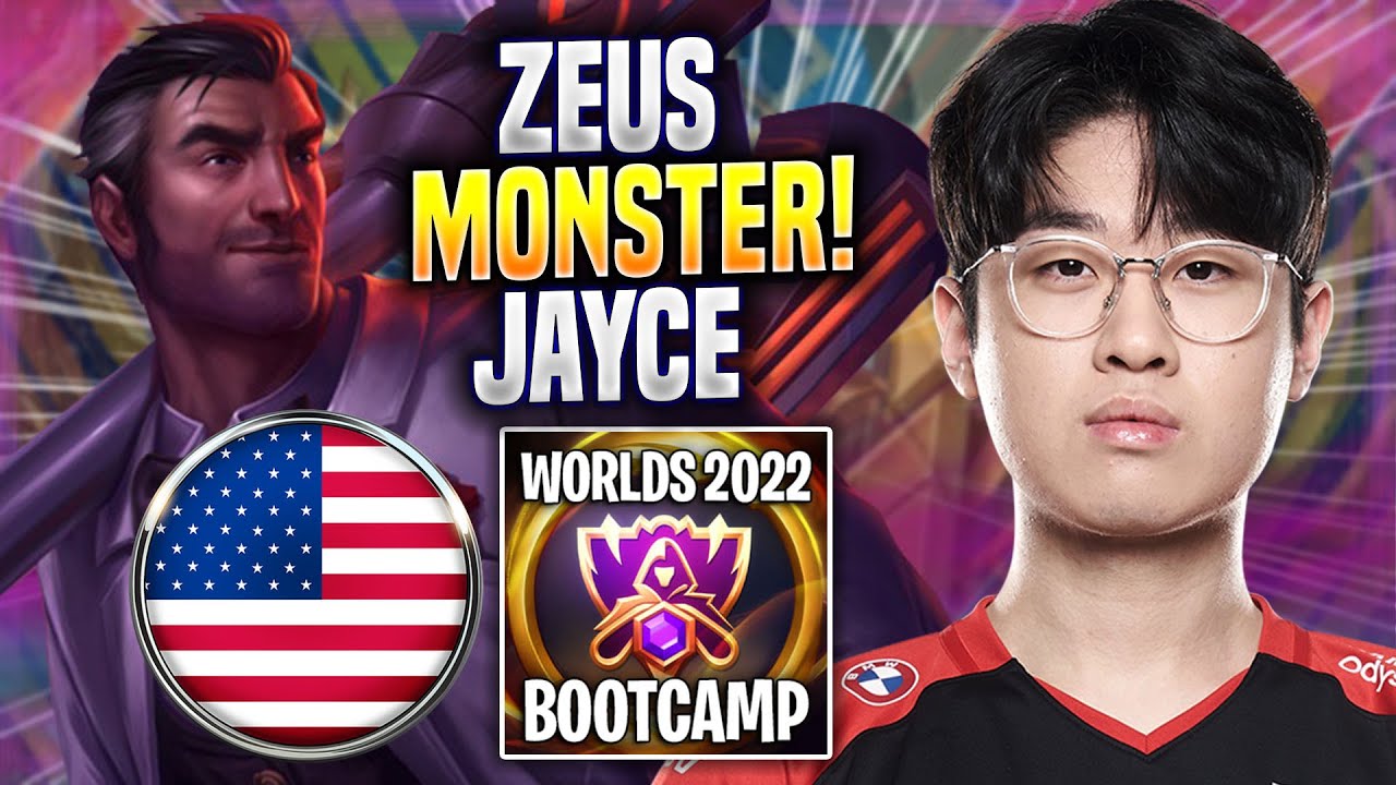 ZEUS IS A MONSTER WITH JAYCE! - T1 Zeus Plays Jayce TOP vs Darius! | Bootcamp 2022