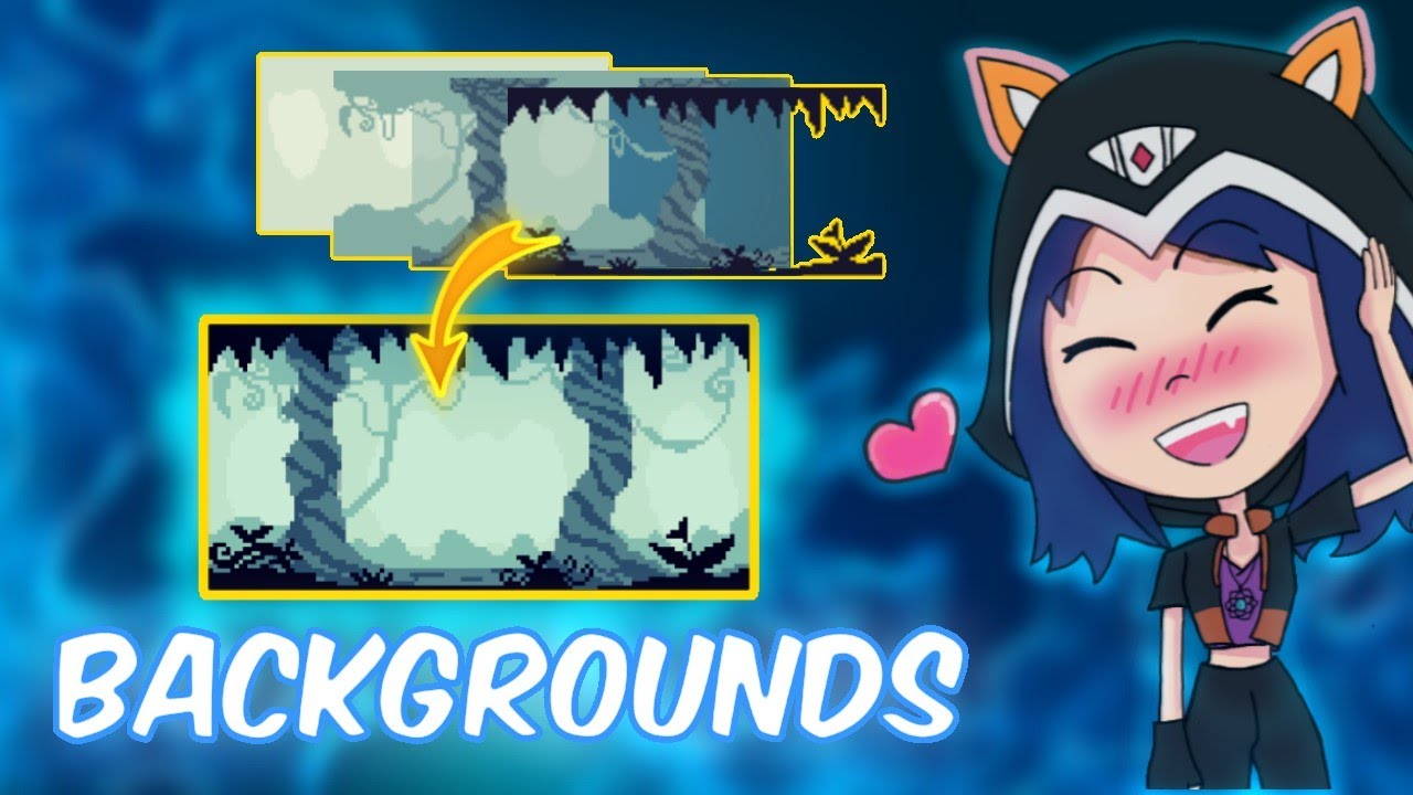 TUTORIAL - COMO FAZER BACKGROUNDS PARA JOGOS DE PLATAFORMA NO PIXEL STUDIO? 🔥 FÁCIL!  (2025)