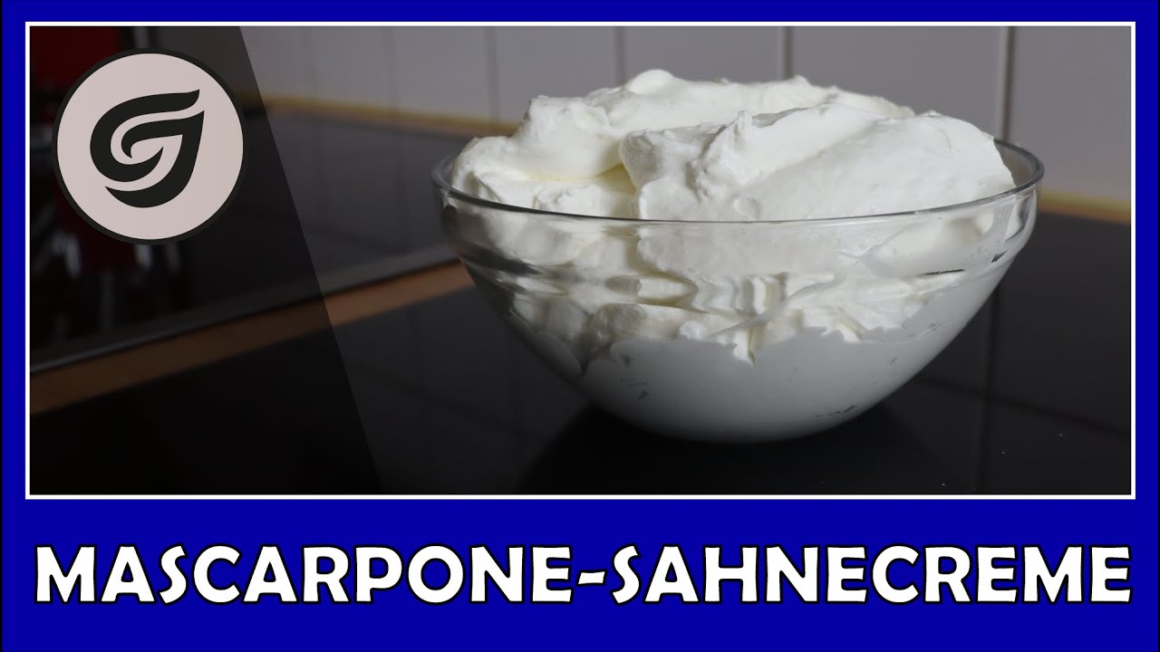 MASCARPONE SAHNECREME - Basic Rezept | CJ's Backtraum