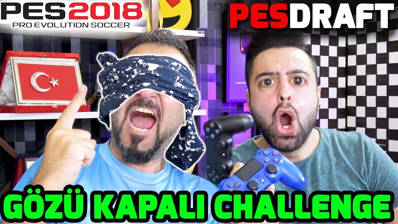 GÖZÜ KAPALI RAKİP TAKIMI SEÇME CHALLENGE! | PES 2018 PESDRAFT