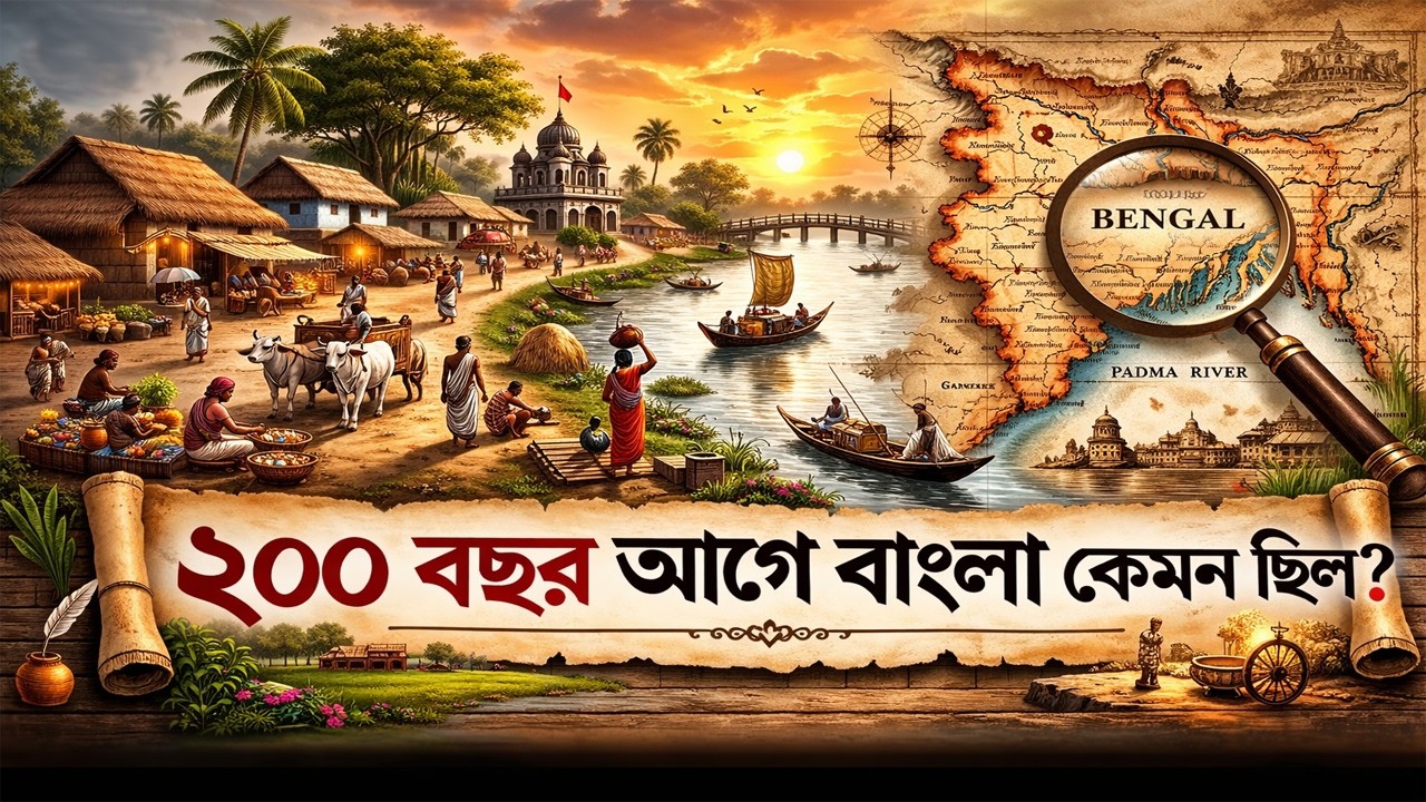 কেমন ছিল ২০০ বছর আগে বাংলার চিত্র? কার শাসনে ছিল ১৮২৬ সালে বাংলা? (Ai Reconstruction) #banglastory