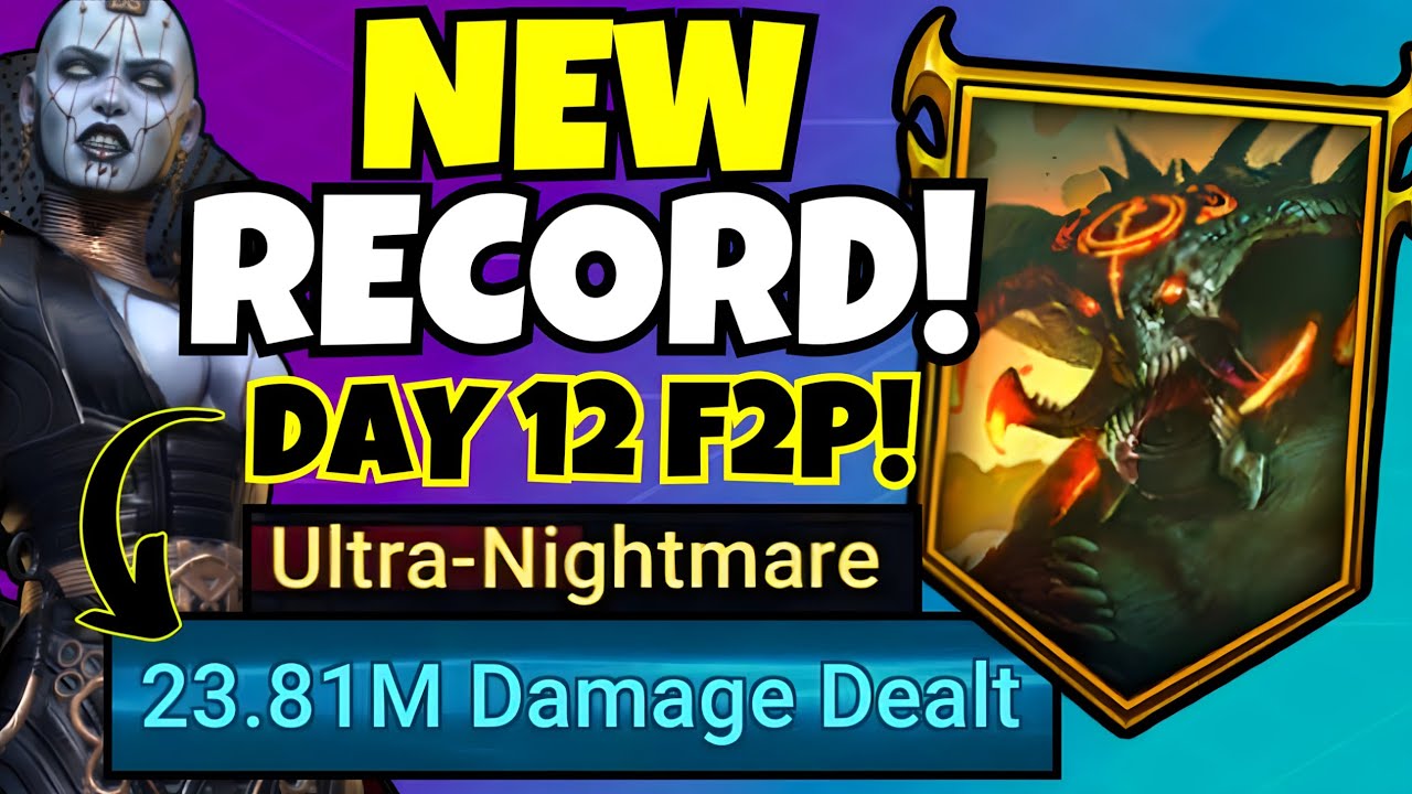 My NEW RECORD - 12 Days F2P UNM Clan Boss!!! [Raid: Shadow Legends]