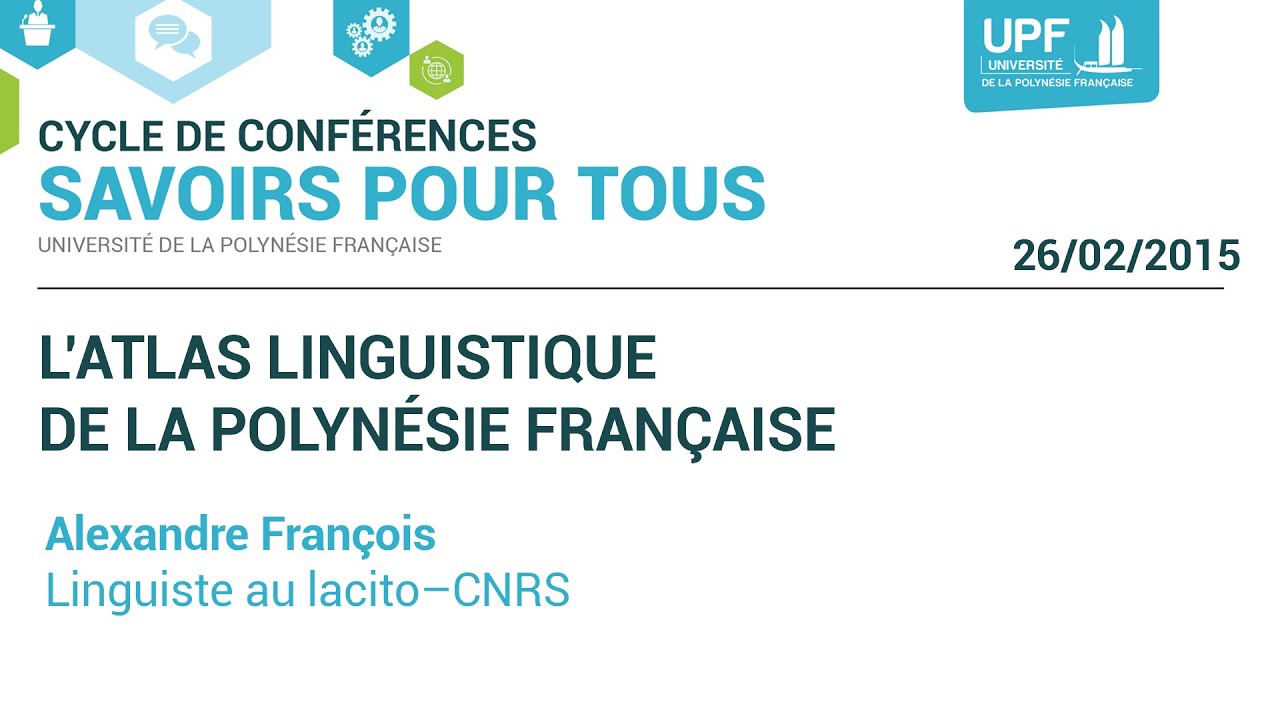 L’Atlas Linguistique de la Polynésie française