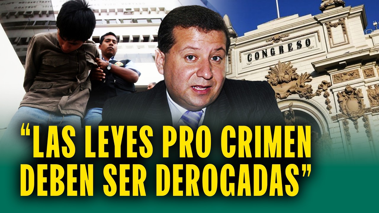¿Las leyes pro crimen deben continuar o ser derogadas? Esto propone candidato a vicepresidencia