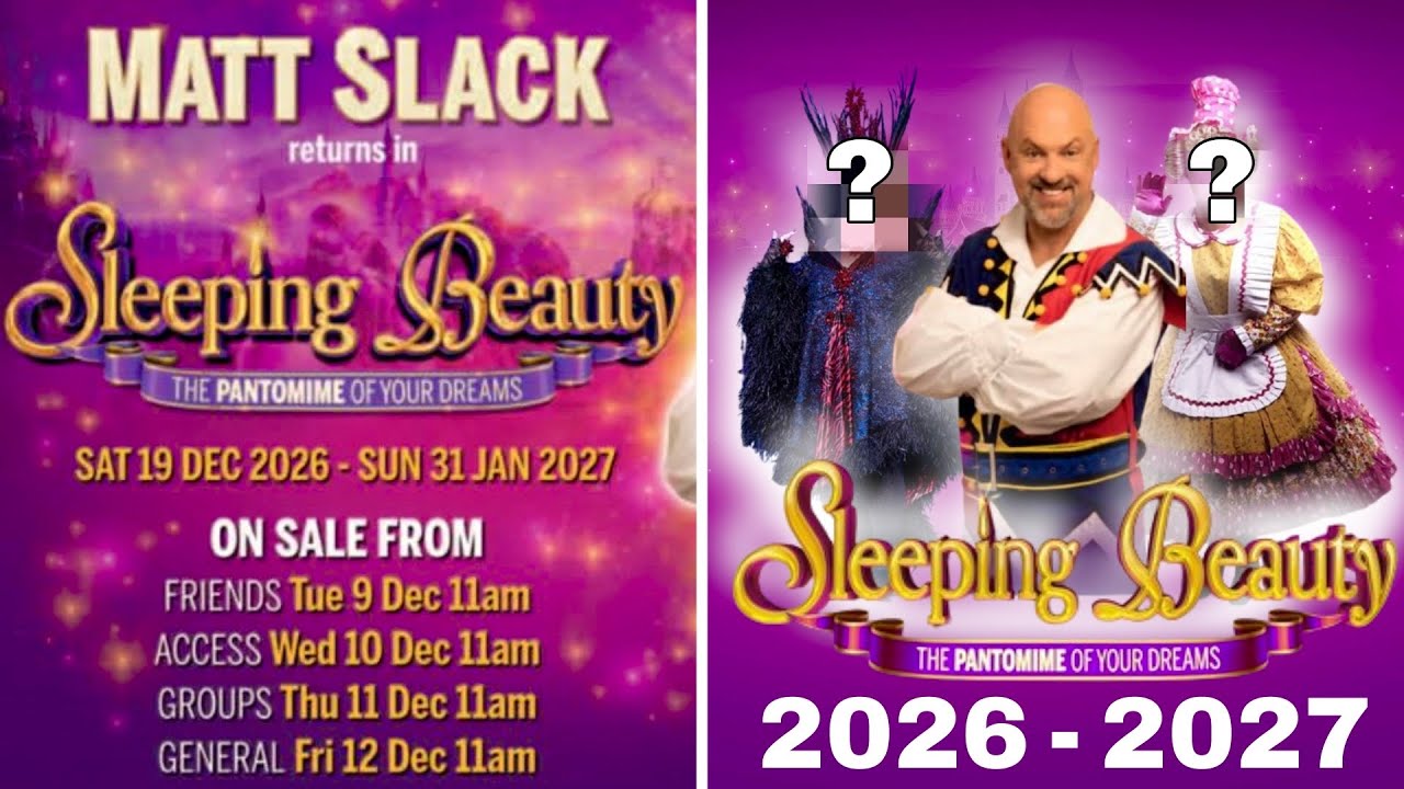 ЭКСКЛЮЗИВНЫЙ СОСТАВ PANTO CAST в Бирмингеме 2026 — Спящая красавица | ⭐Мэтт Слэк