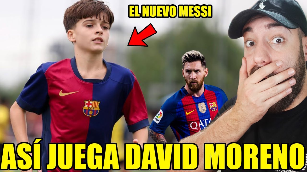 ASÍ JUEGA DAVID MORENO la PERLA de la MASIA que se PARECE a MESSI!