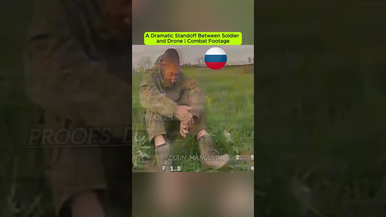 A Dramatic Standoff Between Soldier and Drone | Combat Footage.