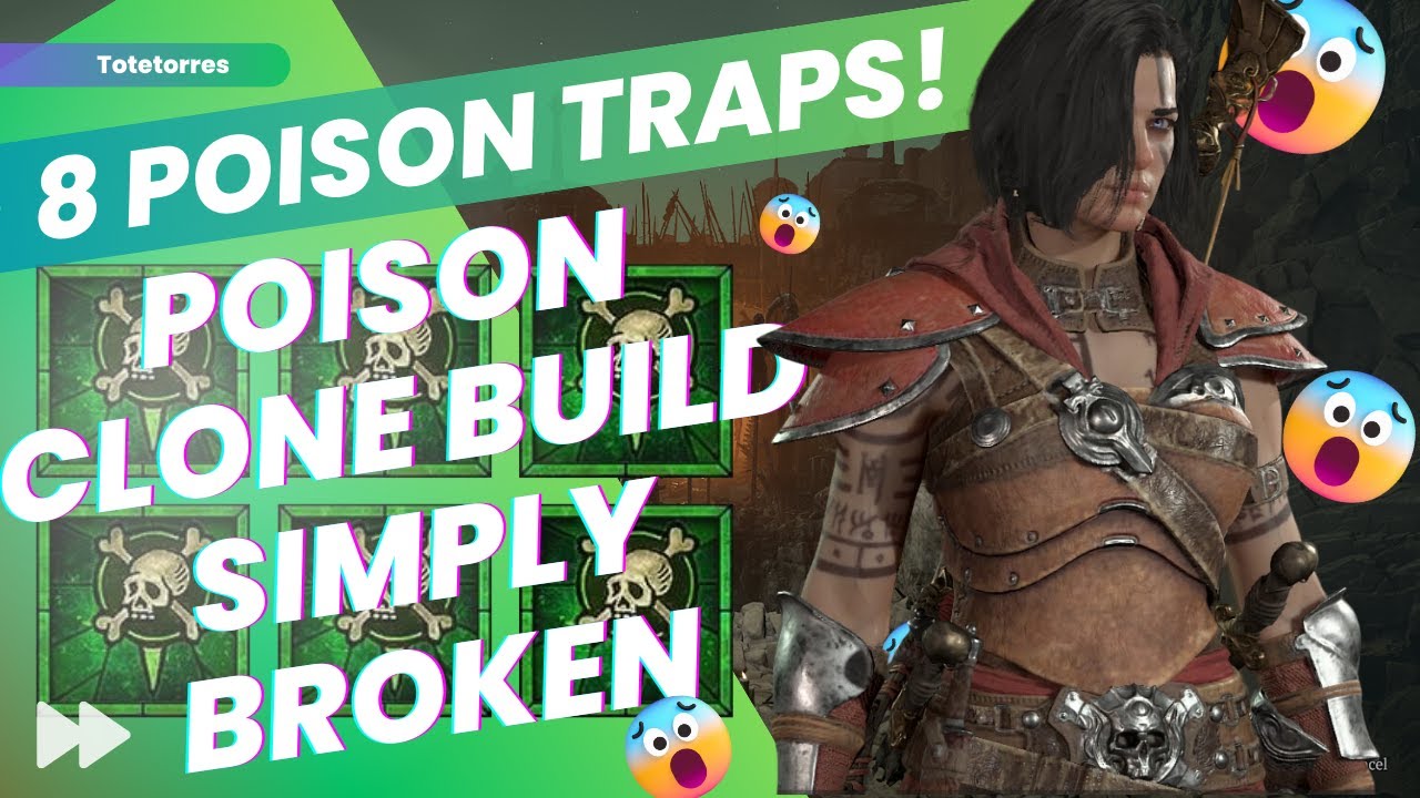 Double The Destruction with 8 Poison Traps in Diablo 4 Rogue Build Update!