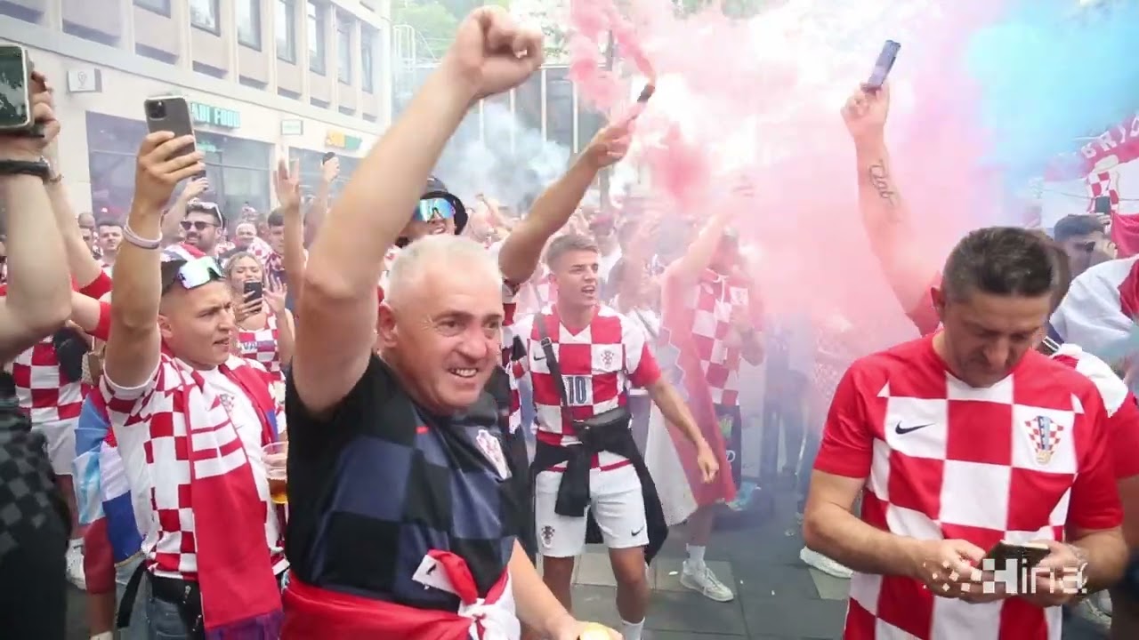 Rotterdam: Navijači uoči finala nogometne Lige nacija Hrvatska - &Scaron;panjolska