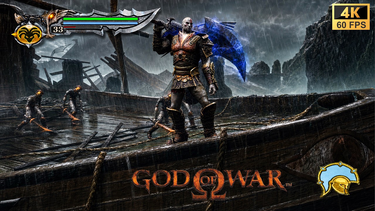 God of War 1 | Кратос в броне Ареса | Вертикальный геймплей | 4K HDR 60fps