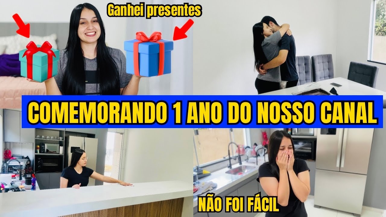 COMEMORANDO 1 ANO DO NOSSO CANAL  GANHEI PRESENTES INCRÍVEIS