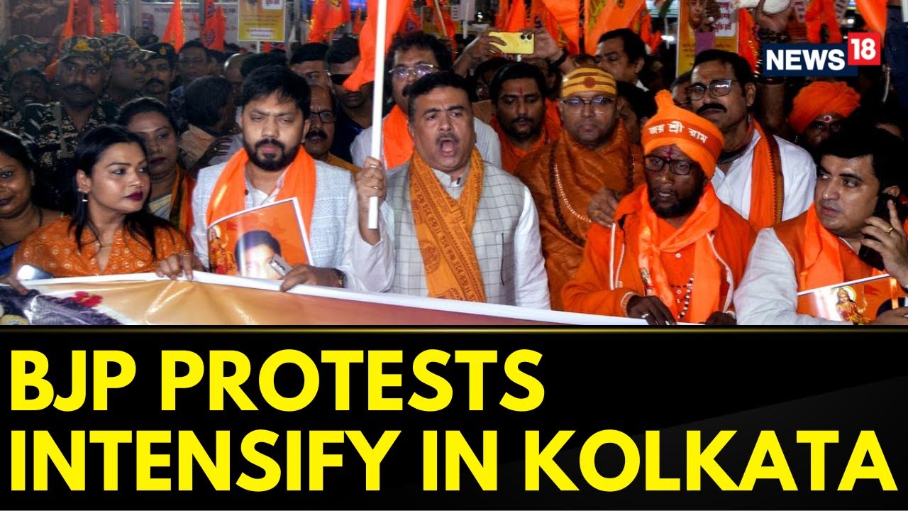 BJP Protests Intensify In Kolkata Amid Murshidabad Violence And Teacher Job Crisis | News18