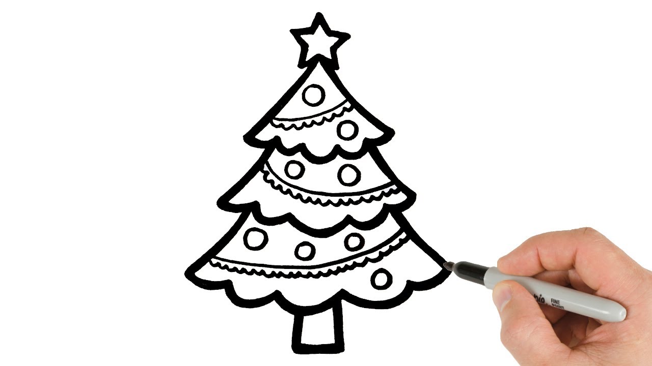 How to Draw Christmas Tree | Step-by-Step Tutorial!