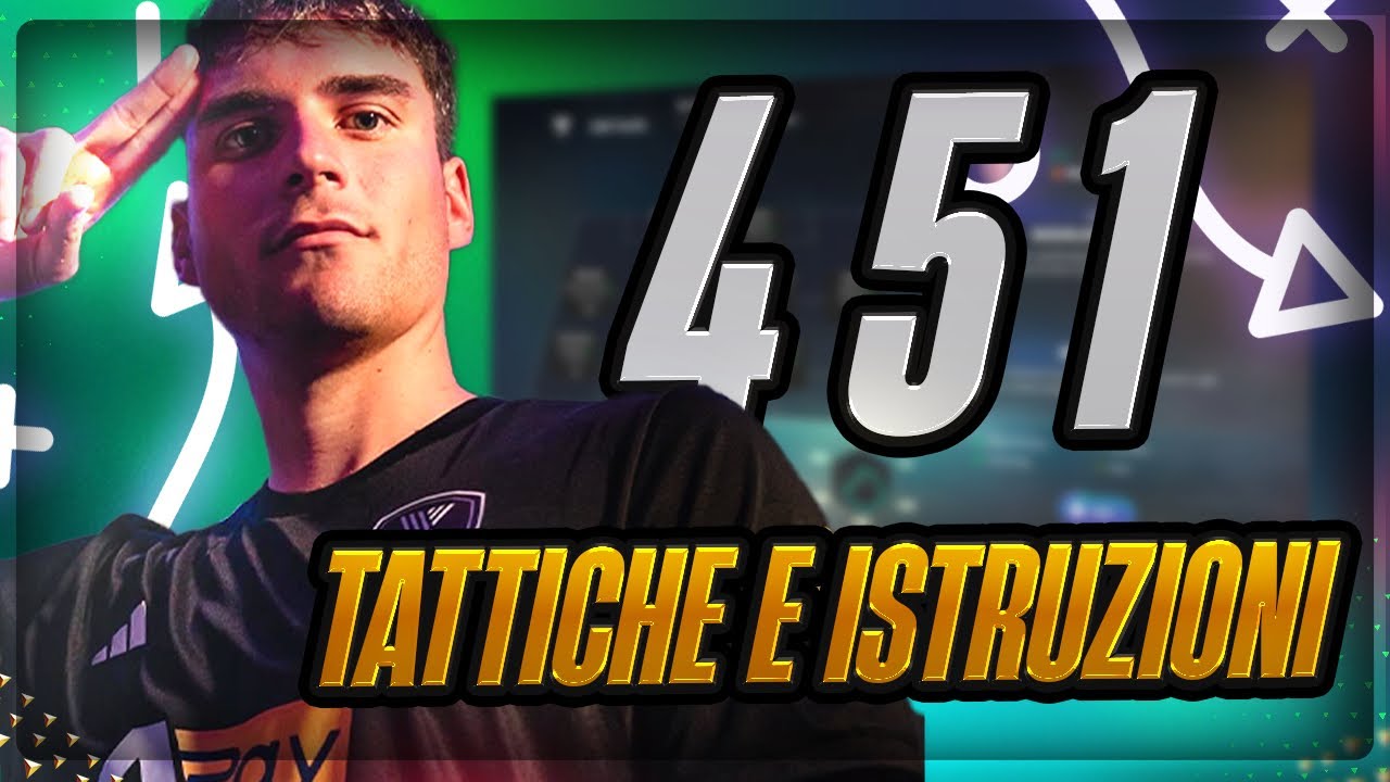 LE TATTICHE ed ISTRUZIONI 4-5-1 pi&ugrave; META di FC26 🔥
