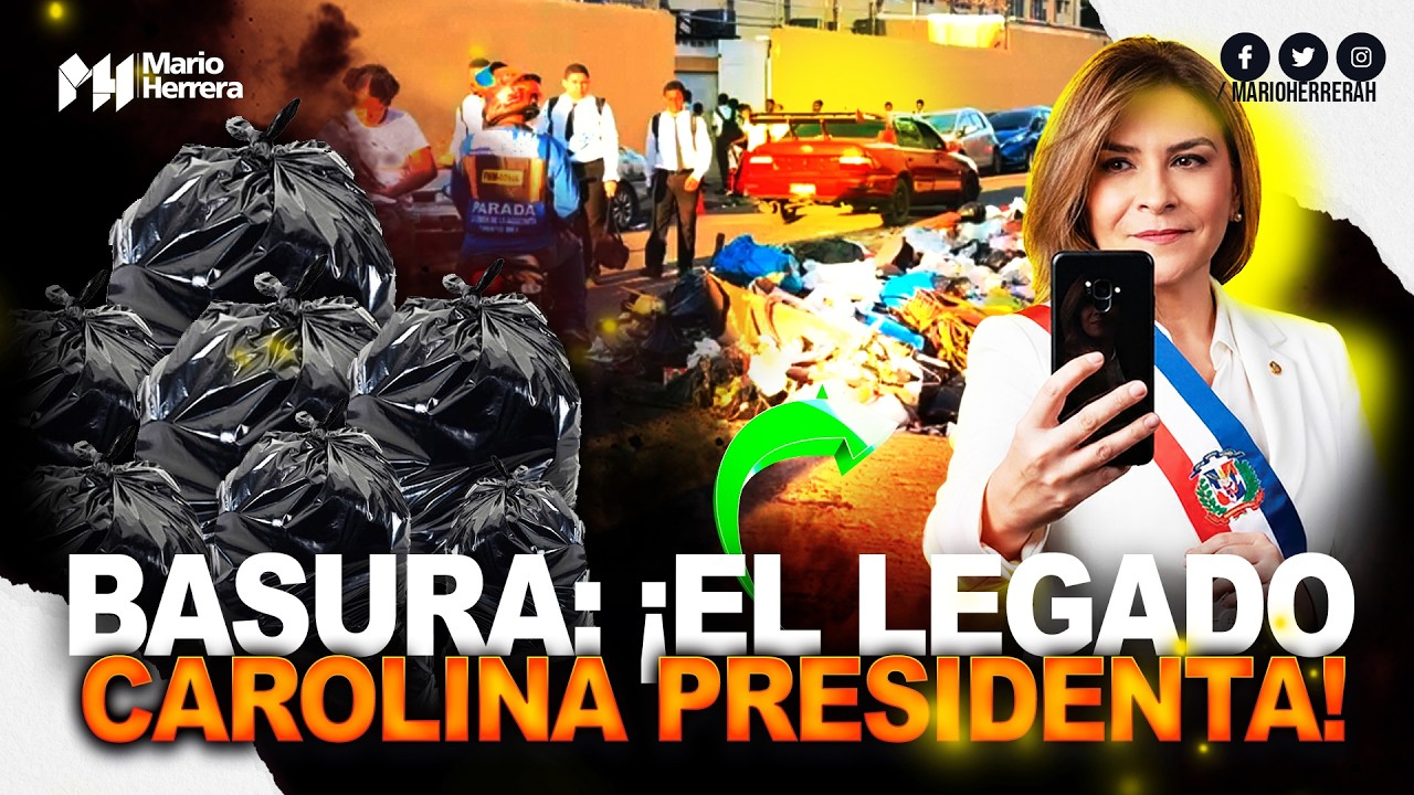 ¡Mientras Carolina anda en campaña, estudiantes cruzan basurero frente Politécnico Ángeles Custodio!