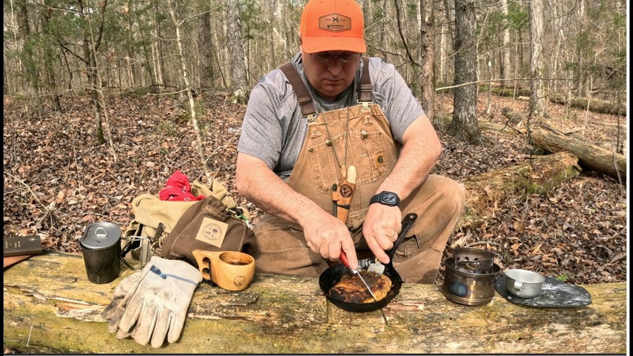 Алабамский бушкрафт Баннок Буррито #алабама #любительприроды #лесник #приготовлениенаприроде #сна...