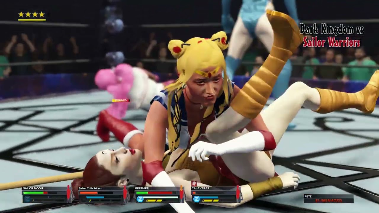 WWE 2K 23/24 Sailor Moon vs Sailor Chibi moon vs Petz vs Berthier vs Koan vs Calaveras