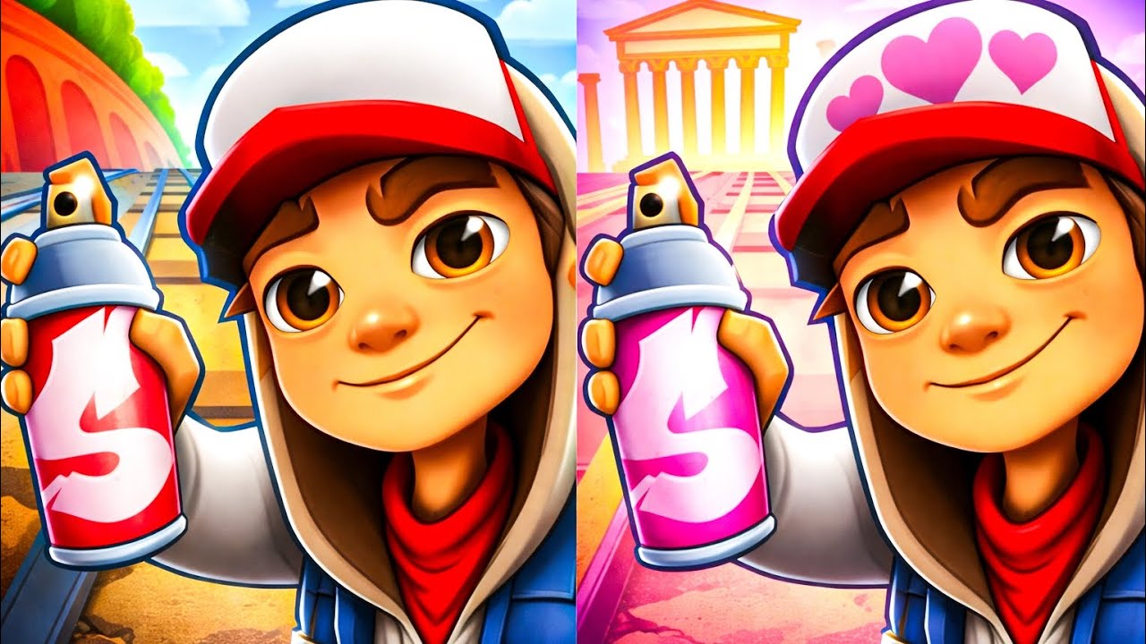 Subway surfers : Classic 2025 🆚 Greece love Odyssey [ Valentine's day Special] 2024 Map Comparison 